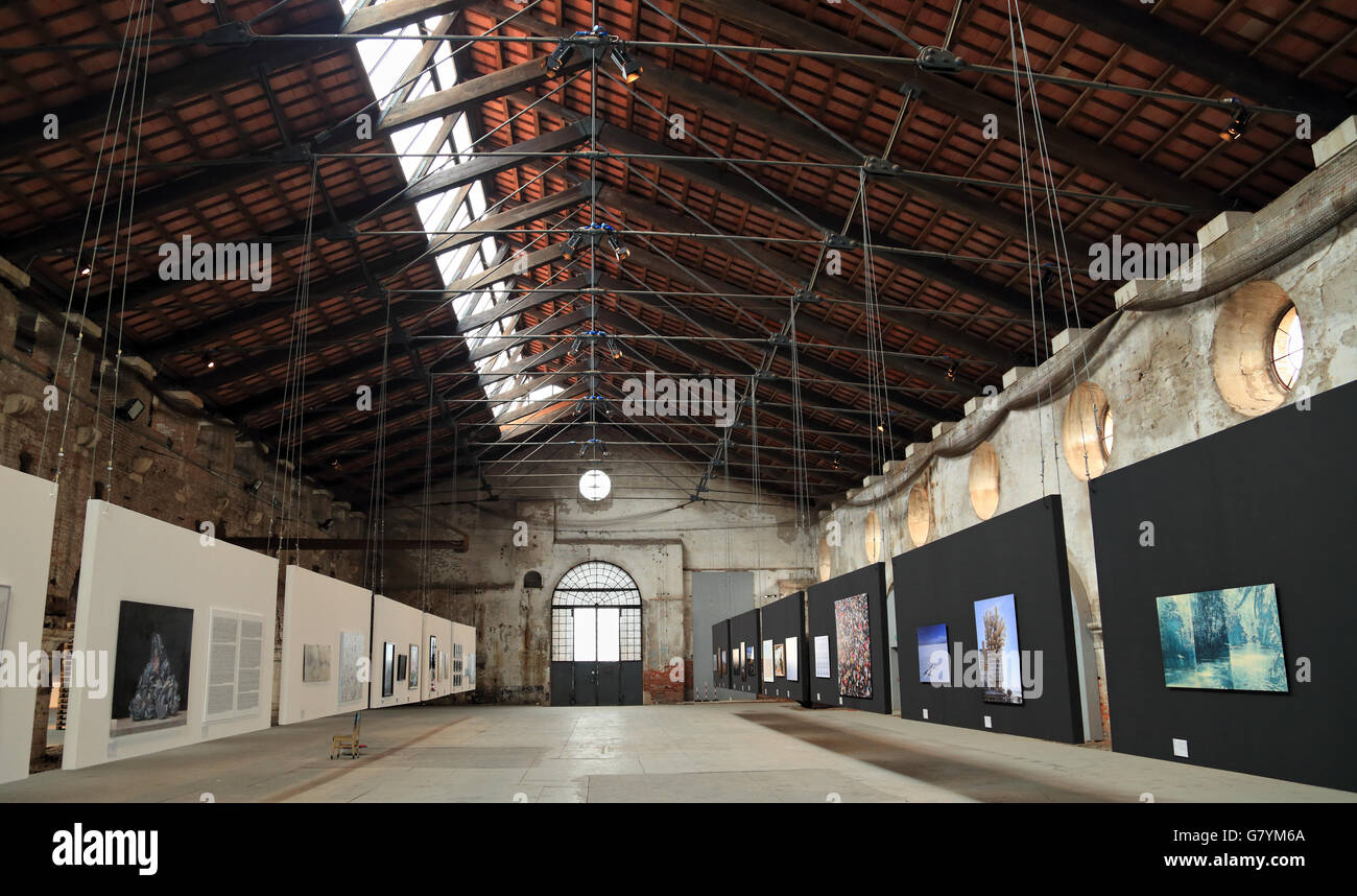 Biennale - premio Arte Laguna 2016 allâ Arsenale di Venezia Foto Stock