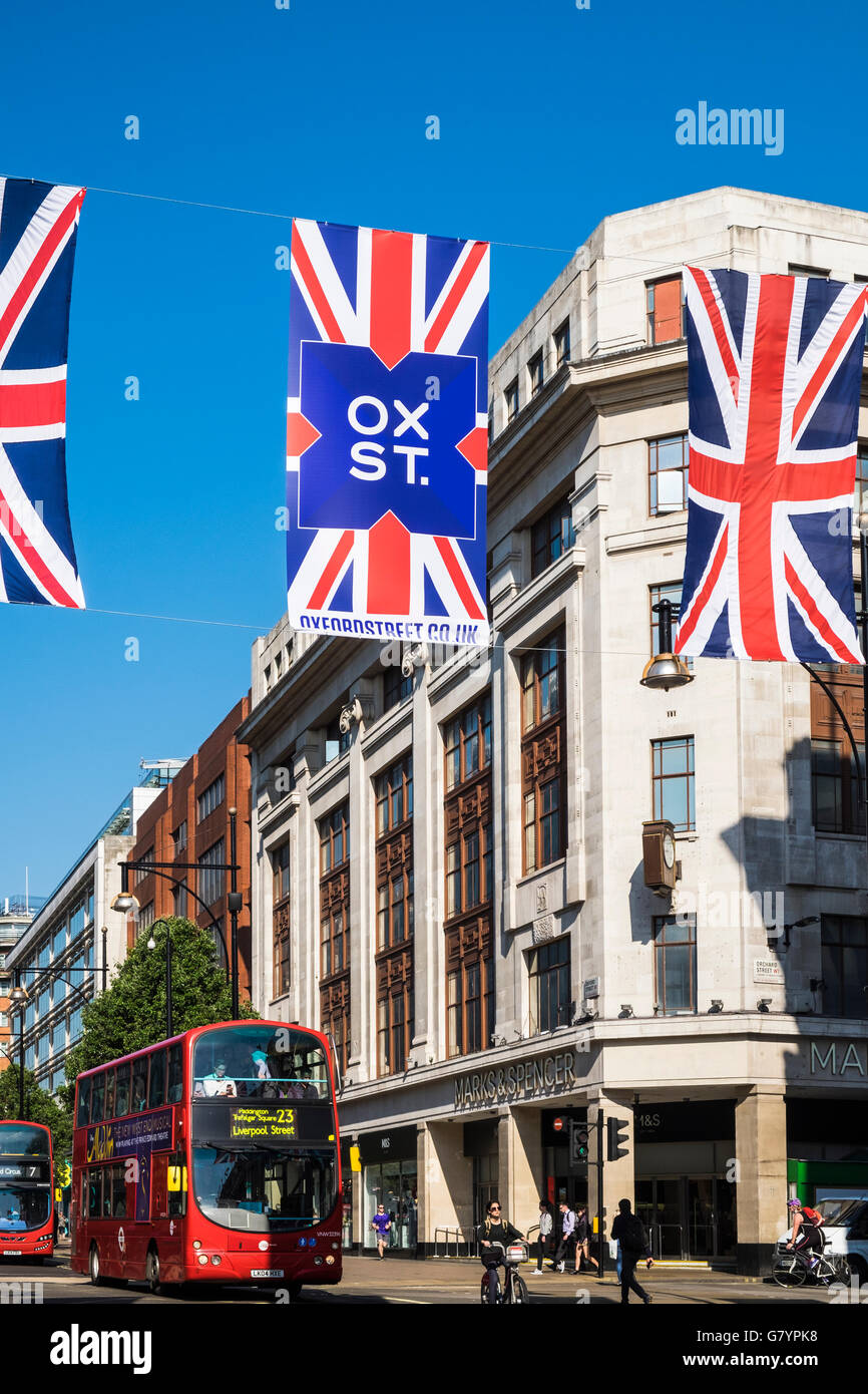 Oxford Street, London, England, Regno Unito Foto Stock