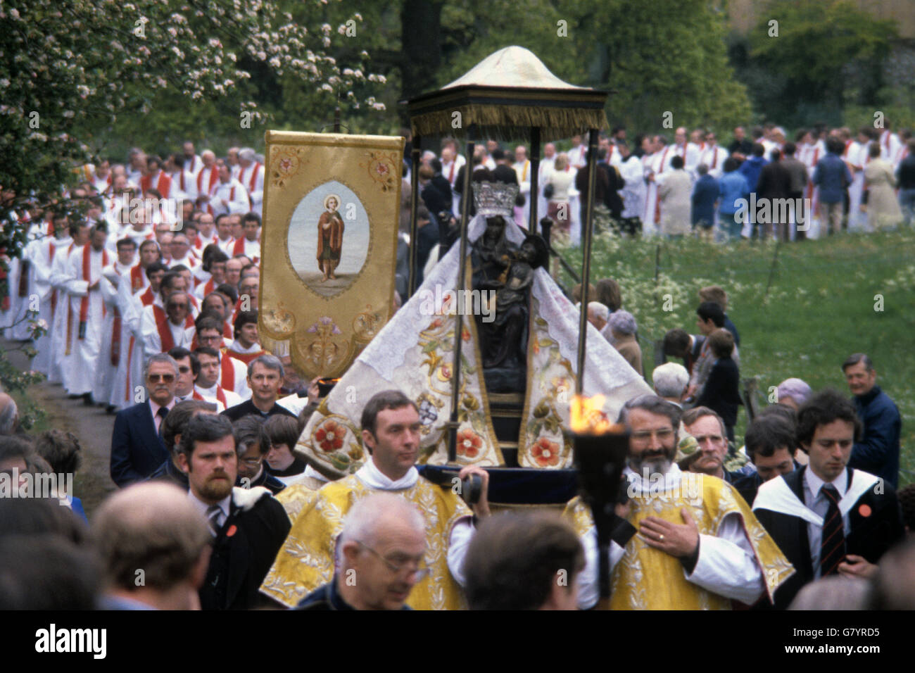 La religione - Walsingham Abbey - Norfolk Foto Stock