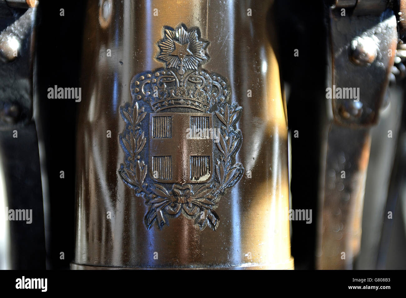 Museo Storico Nazionale dell'Artiglieria 75 mm artiglieria pistola b Savoy Foto Stock
