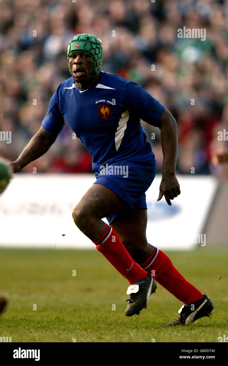 Il Rugby - RBS 6 Nazioni Campionato 2005 - Irlanda v Francia - Lansdowne Road Foto Stock