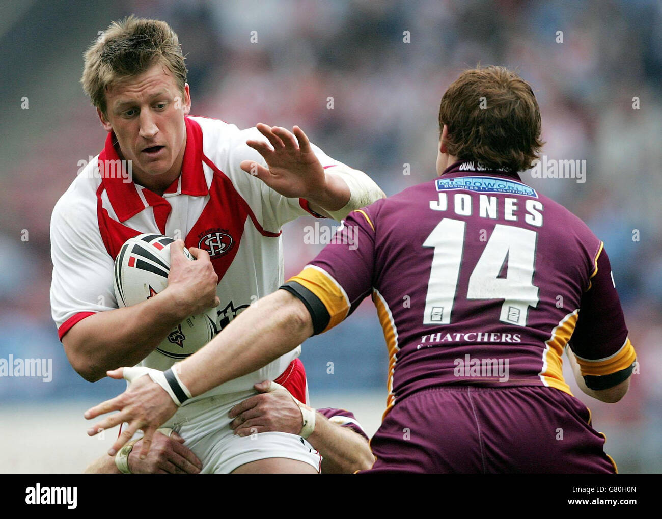 Rugby League - Powergen Challenge Cup - quarto round - Huddersfield Giants v St Helens - Galpharm Stadium Foto Stock