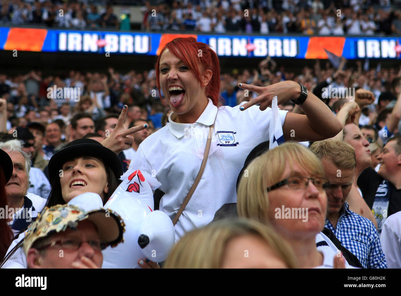 Calcio - Sky lega Bet One - Play Off - finale - Preston North End v Swindon Town - Wembley Stadium Foto Stock