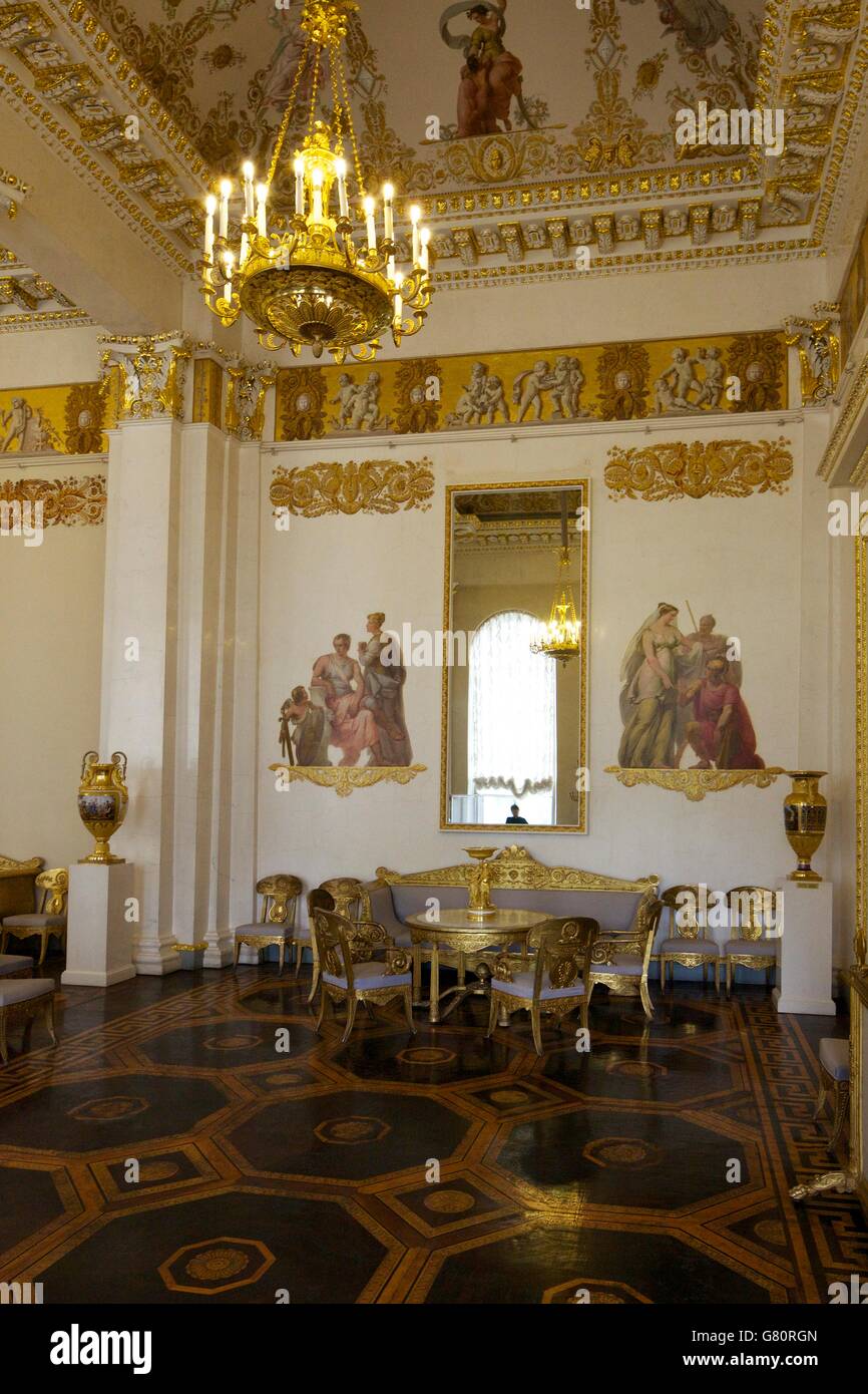 Sala interna, Museo statale russo, St Petersburg, Russia Foto Stock