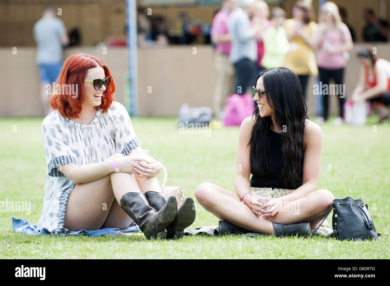 I festaioli al Common People Festival, Southampton Common a Southampton Foto Stock