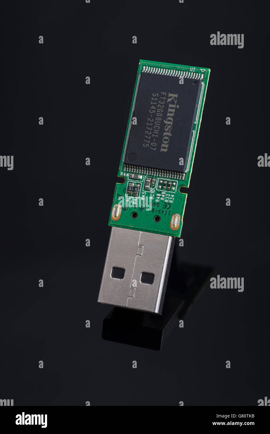 Concetto di memoria/tecnologia del computer. Metafora dei dati personali, dell'elettronica/dell'archiviazione su computer. Unità flash USB2/memory stick USB. Foto Stock