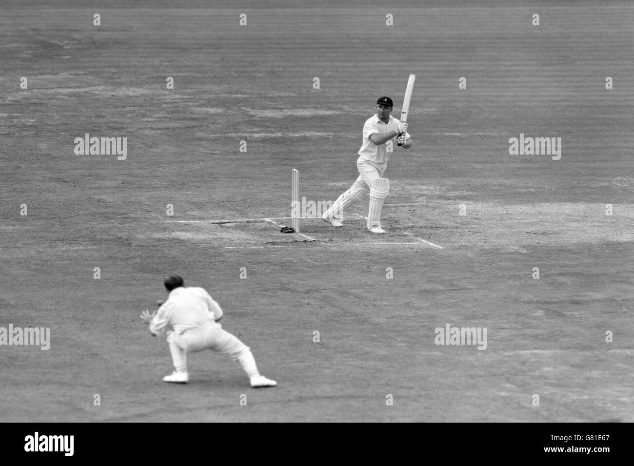Cricket - primo test - Inghilterra / Sud Africa - Lord's - quarto giorno. Batting Eddie Barlow in Sudafrica Foto Stock
