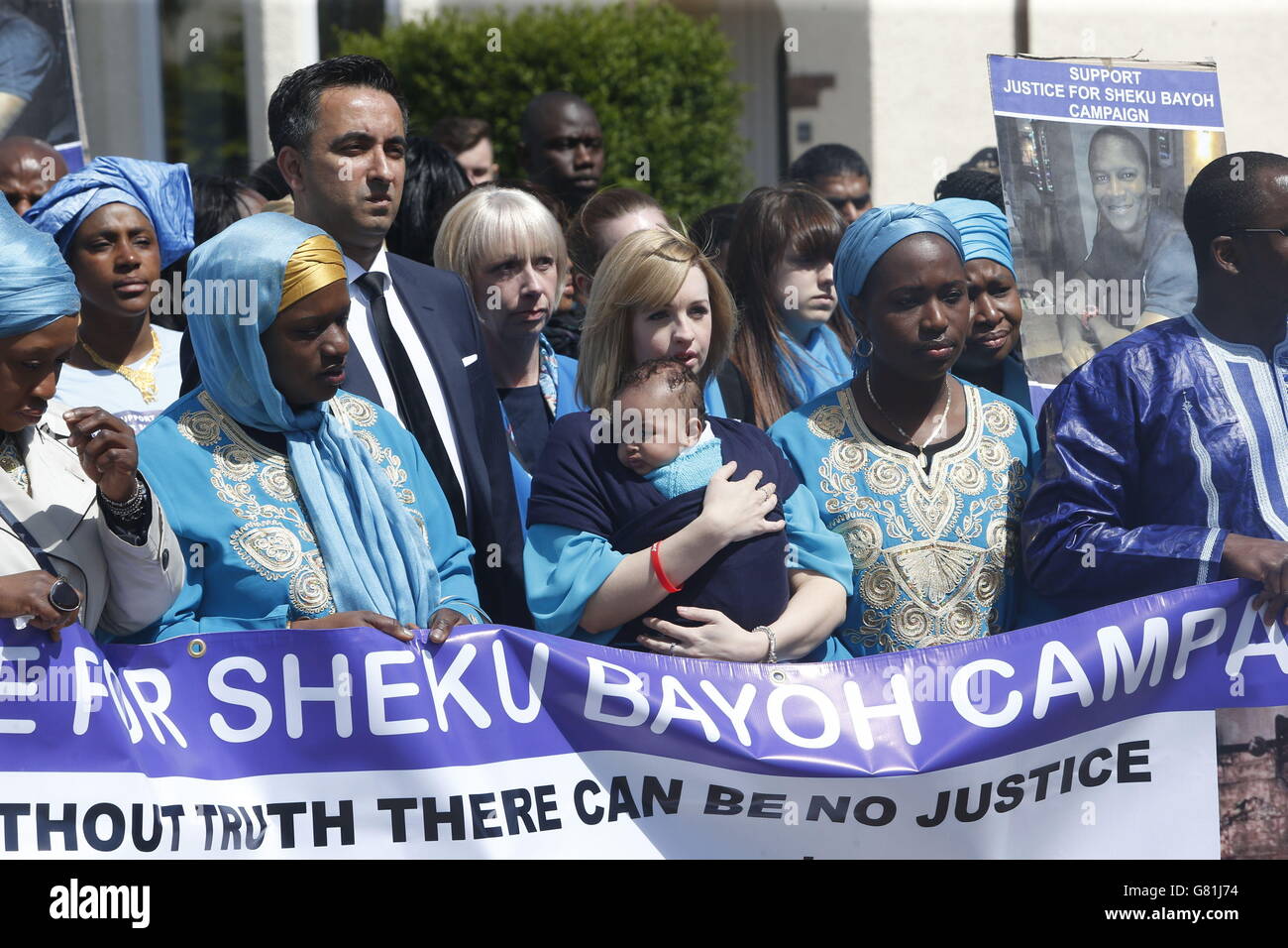 Sheku Bayoh funerale Foto Stock