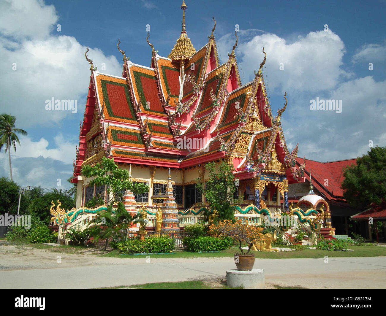 Tempio di Bangkok, Tailandia, Novembre 2011 Foto Stock