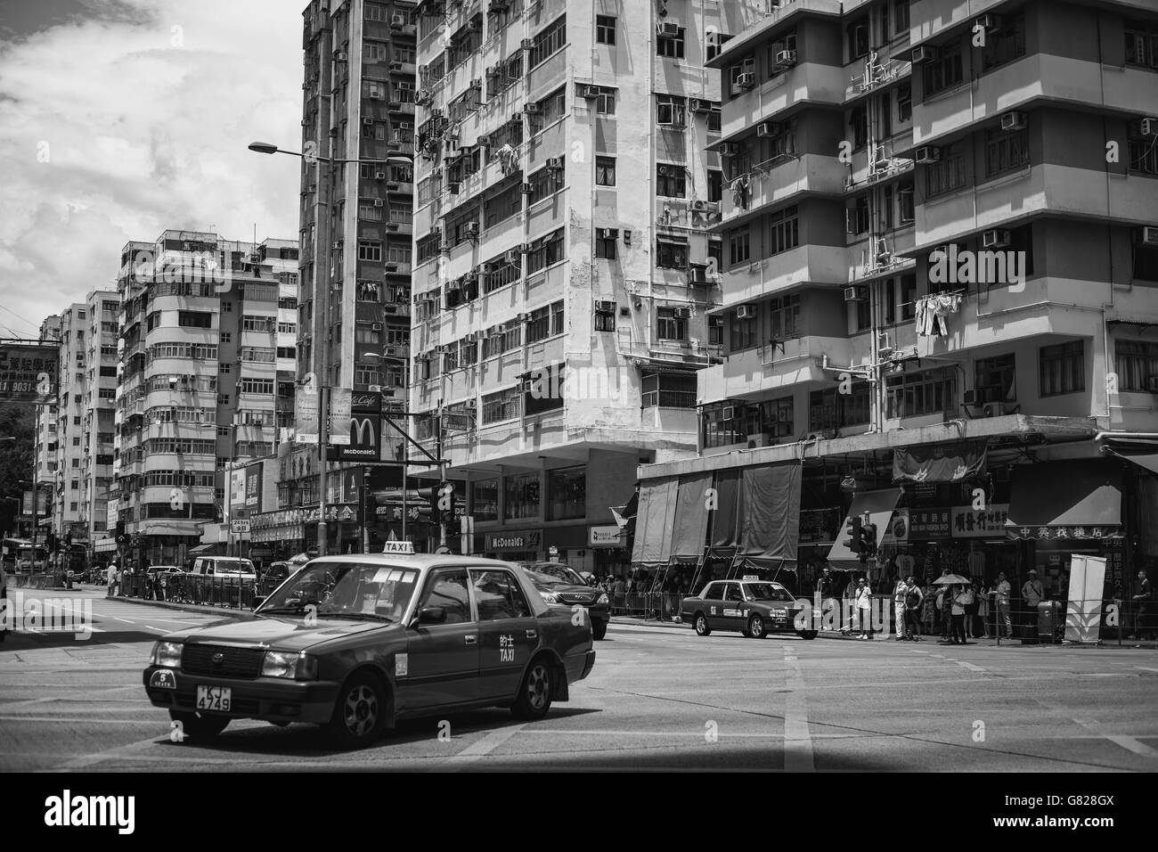 Giugno 27, 2016 viaggia in Sham Shui Po, Hong Kong - la famosa strada del mercato e distretto storico Foto Stock