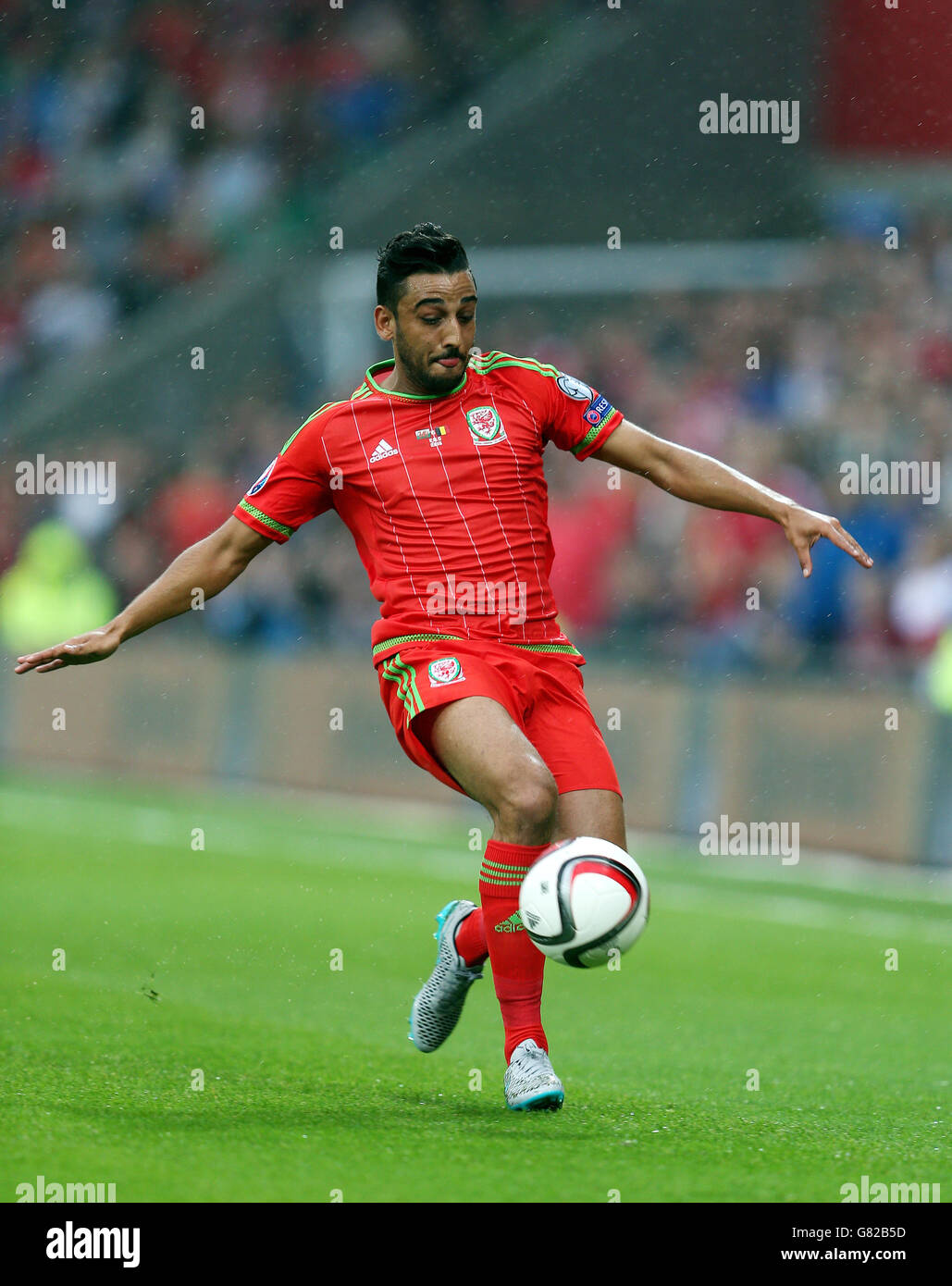 Soccer - UEFA campionato europeo di qualifiche - Gruppo B - Galles v Belgio - Cardiff City Stadium Foto Stock