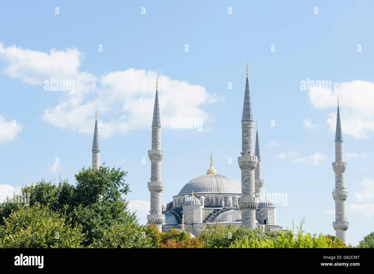 La Moschea Blu contro sky Foto Stock