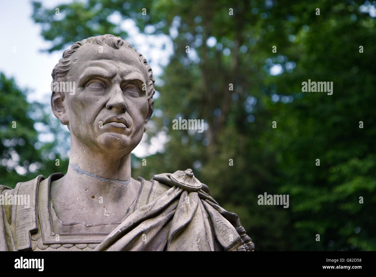 Julius Caesar busto Foto Stock