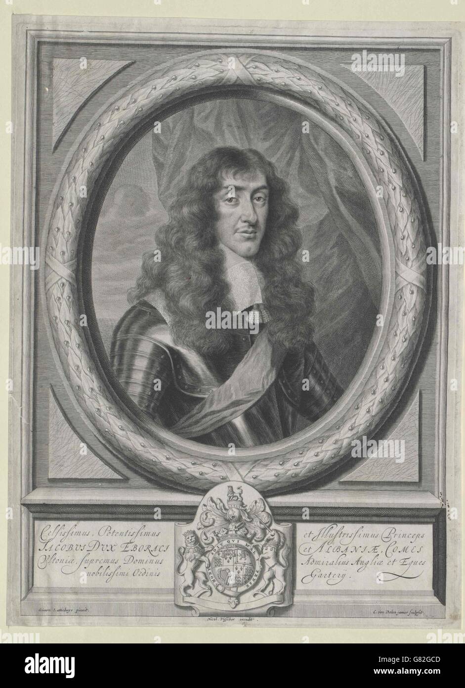 Jakob II. König von Inghilterra Foto Stock