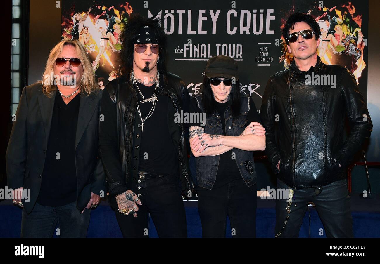 Motley Crue annunciano il tour europeo Foto Stock