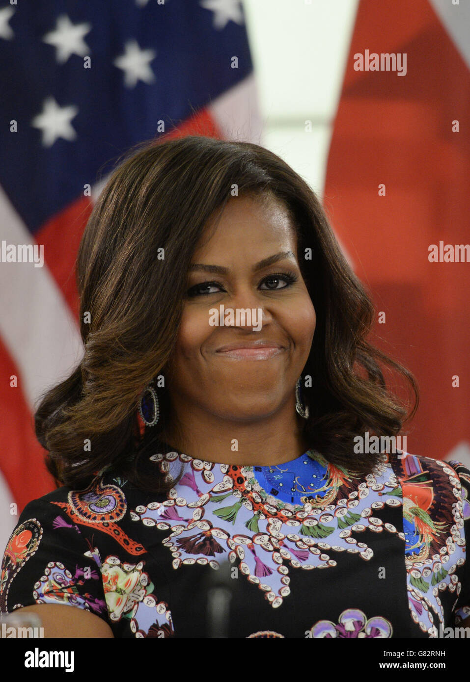 Michelle Obama visita NEL REGNO UNITO Foto Stock