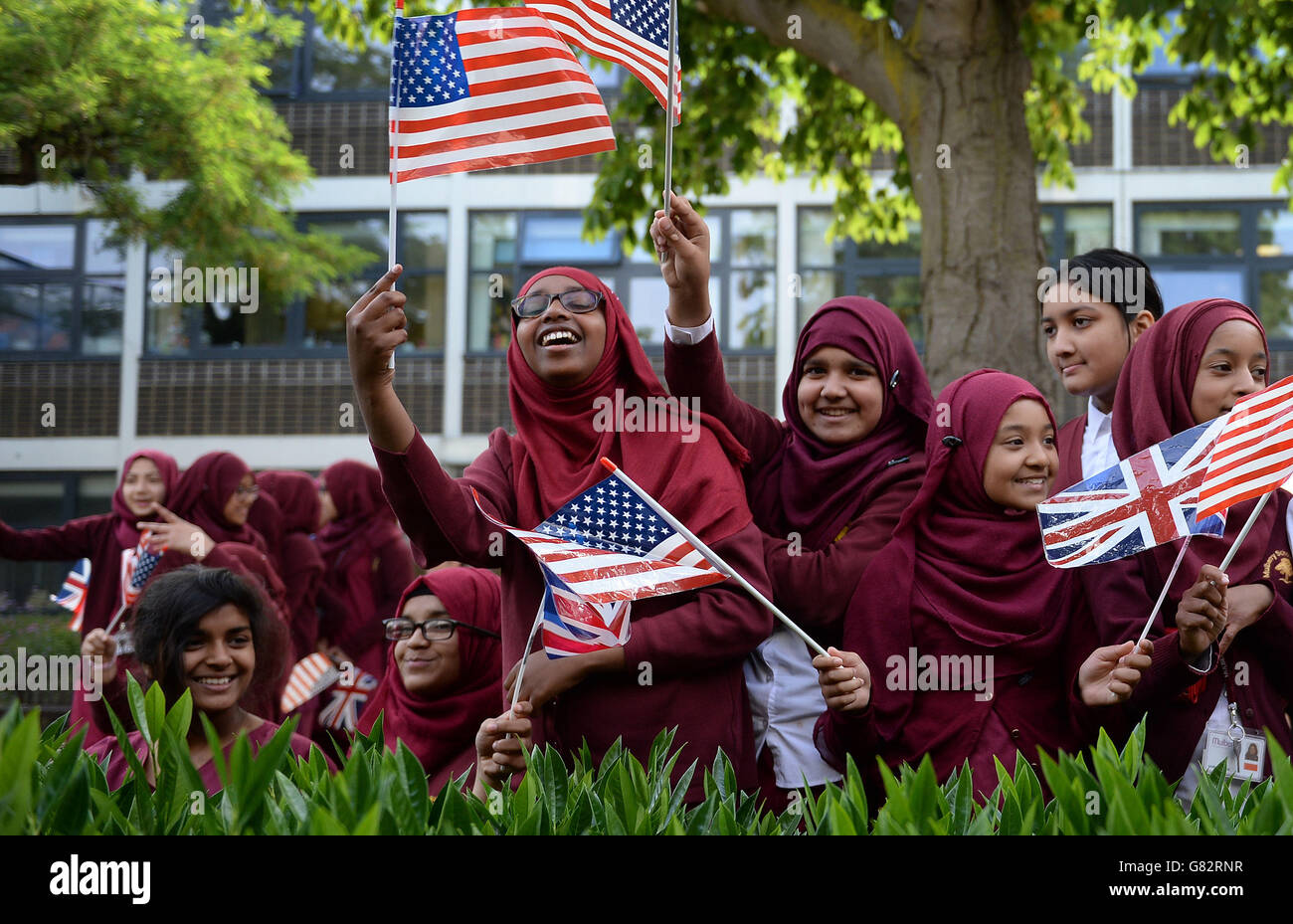 Michelle Obama visita NEL REGNO UNITO Foto Stock