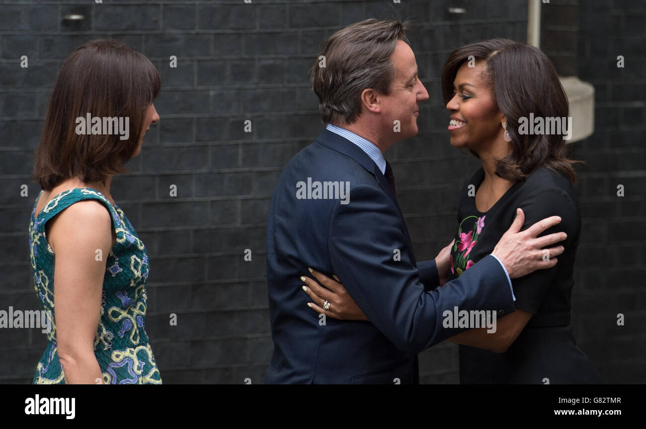 Michelle Obama visita NEL REGNO UNITO Foto Stock