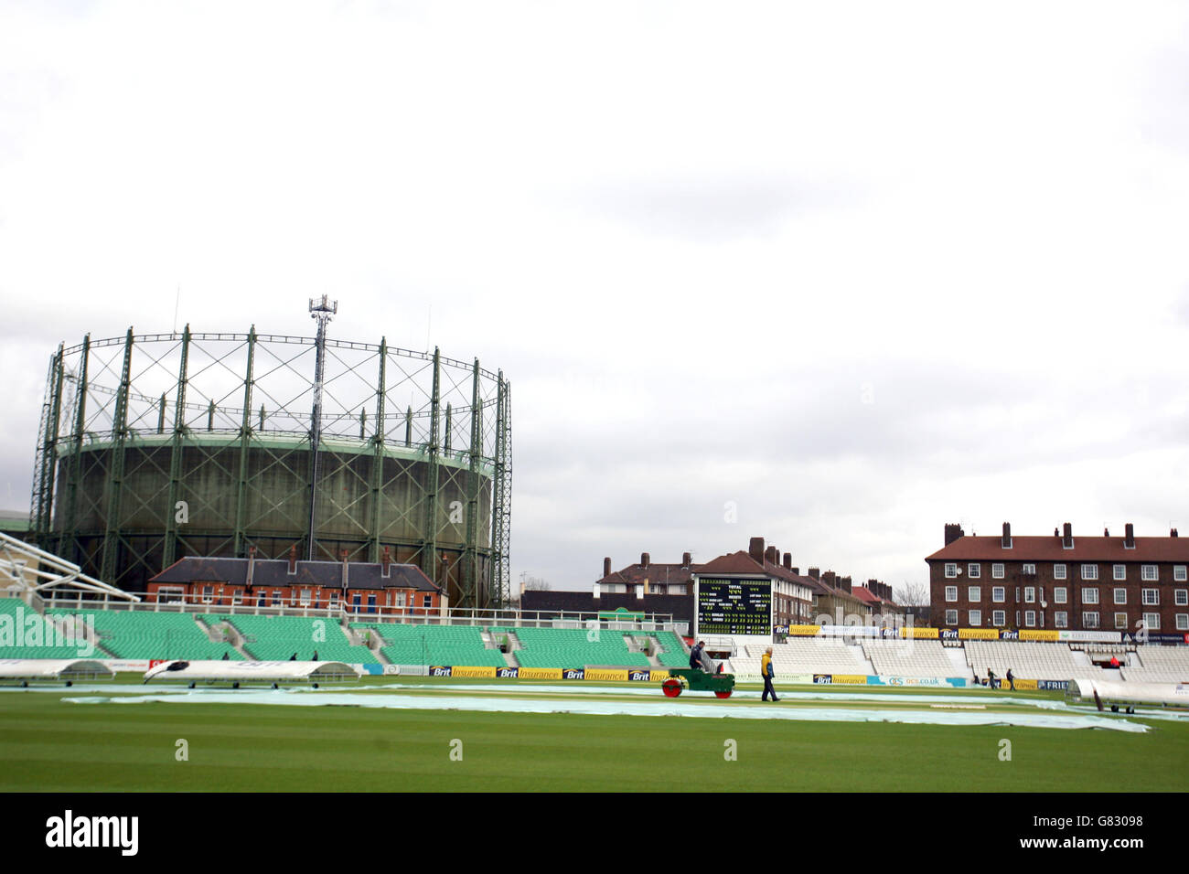 Vista generale del Brit Oval, sede del Surrey County Cricket Club Foto Stock