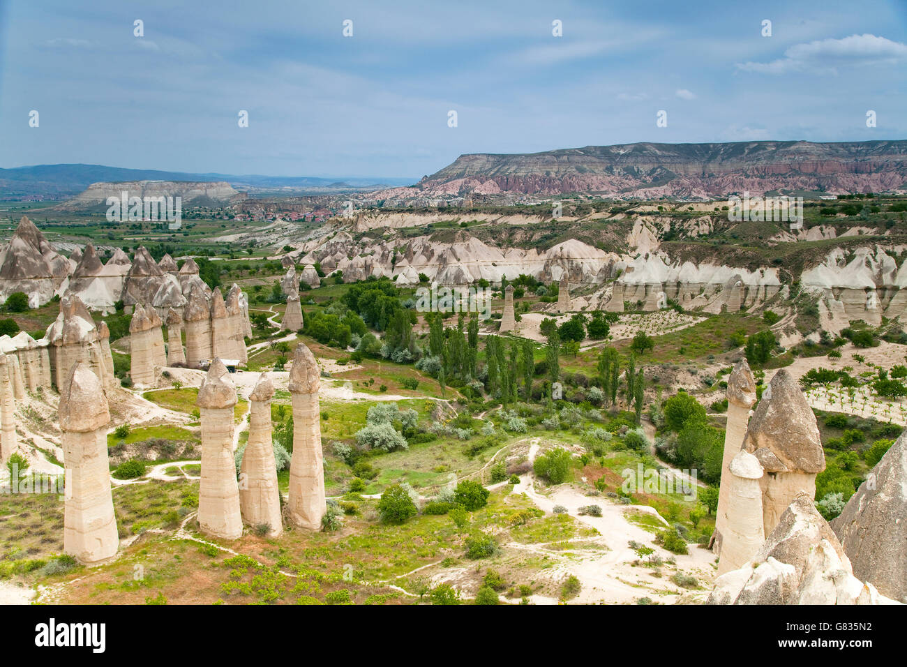 Goreme in Cappadocia, Anatolia, Turchia, Asia Foto Stock