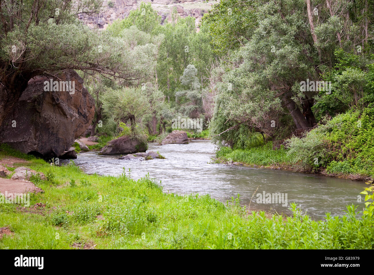 Turchia,Anatolia centrale,Cappadocia,Aksaray provincia,Güzelyurt,Ihlara Valley Foto Stock
