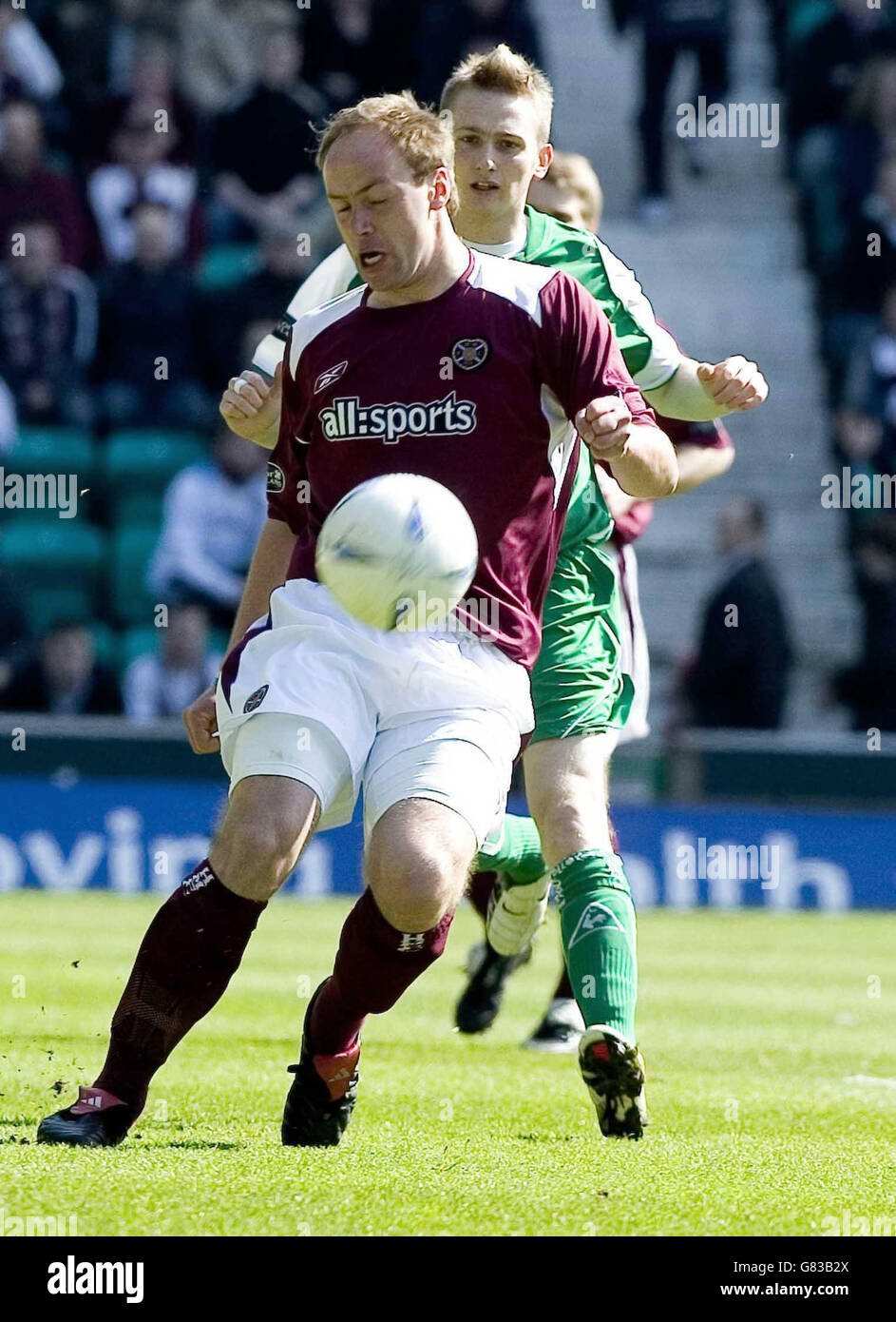 Calcio - Bank of Scotland Premier Division - Hibernian v Cuore di Midlothian - Easter Road Foto Stock