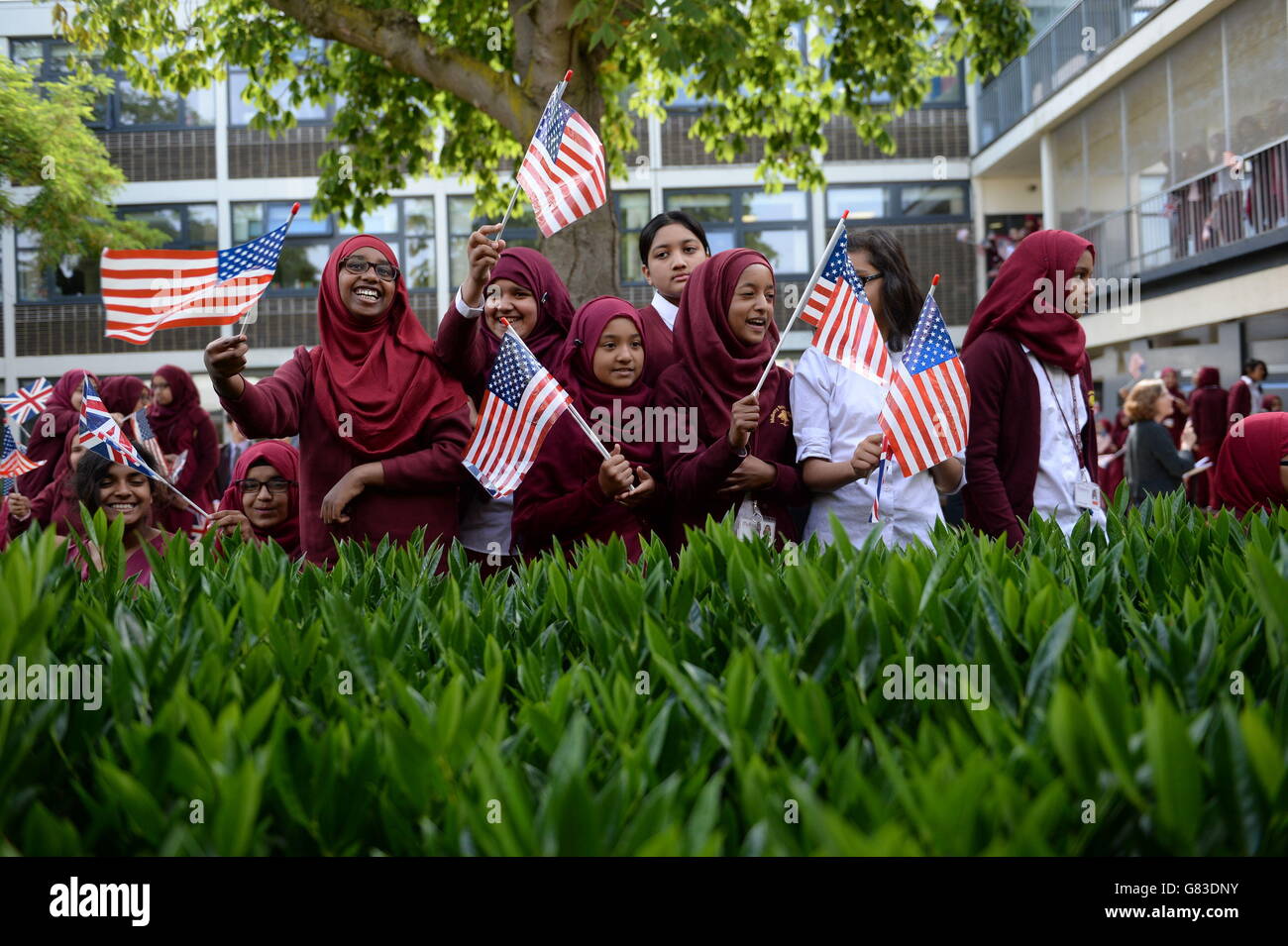 Michelle Obama visita NEL REGNO UNITO Foto Stock