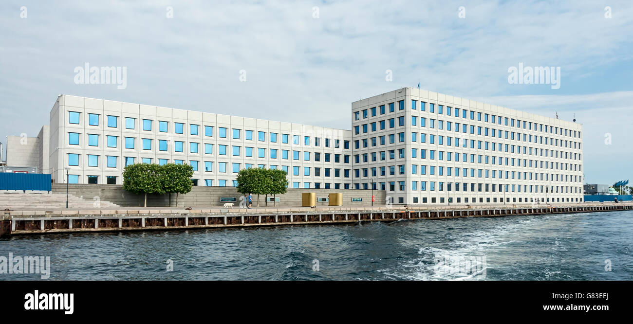 A.P. Møller - Maersk A/S sulla sede Esplanaden in Copenhagen DANIMARCA Foto Stock