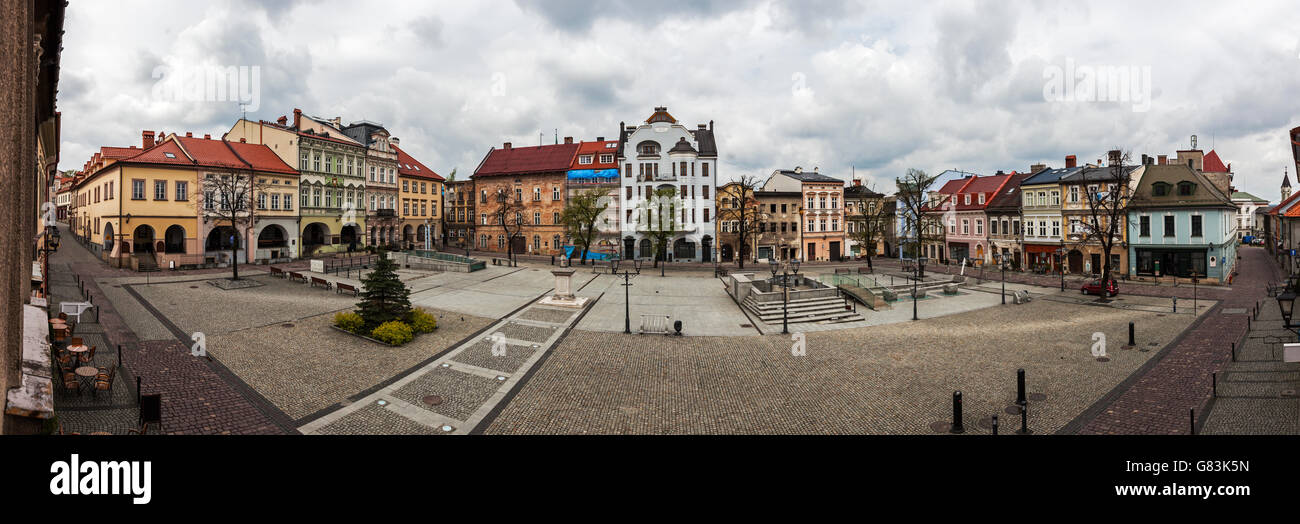 Piazza principale di Bielsko-Biala Foto Stock