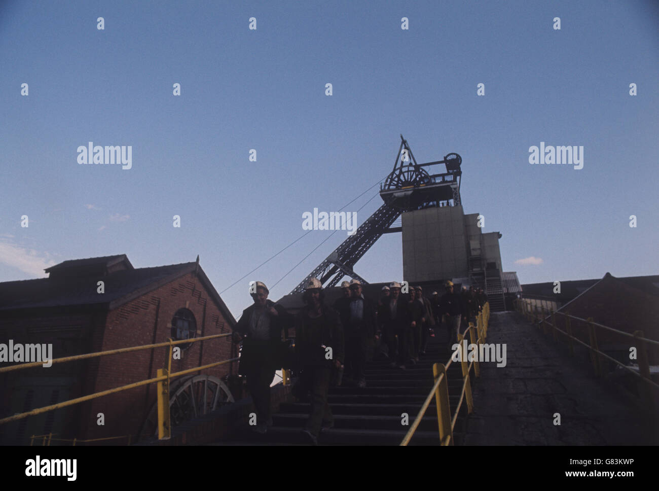Notizie - Ollerton Colliery - Nottinghamshire. Il punto a Ollerton Colliery, Nottinghamshire. Foto Stock