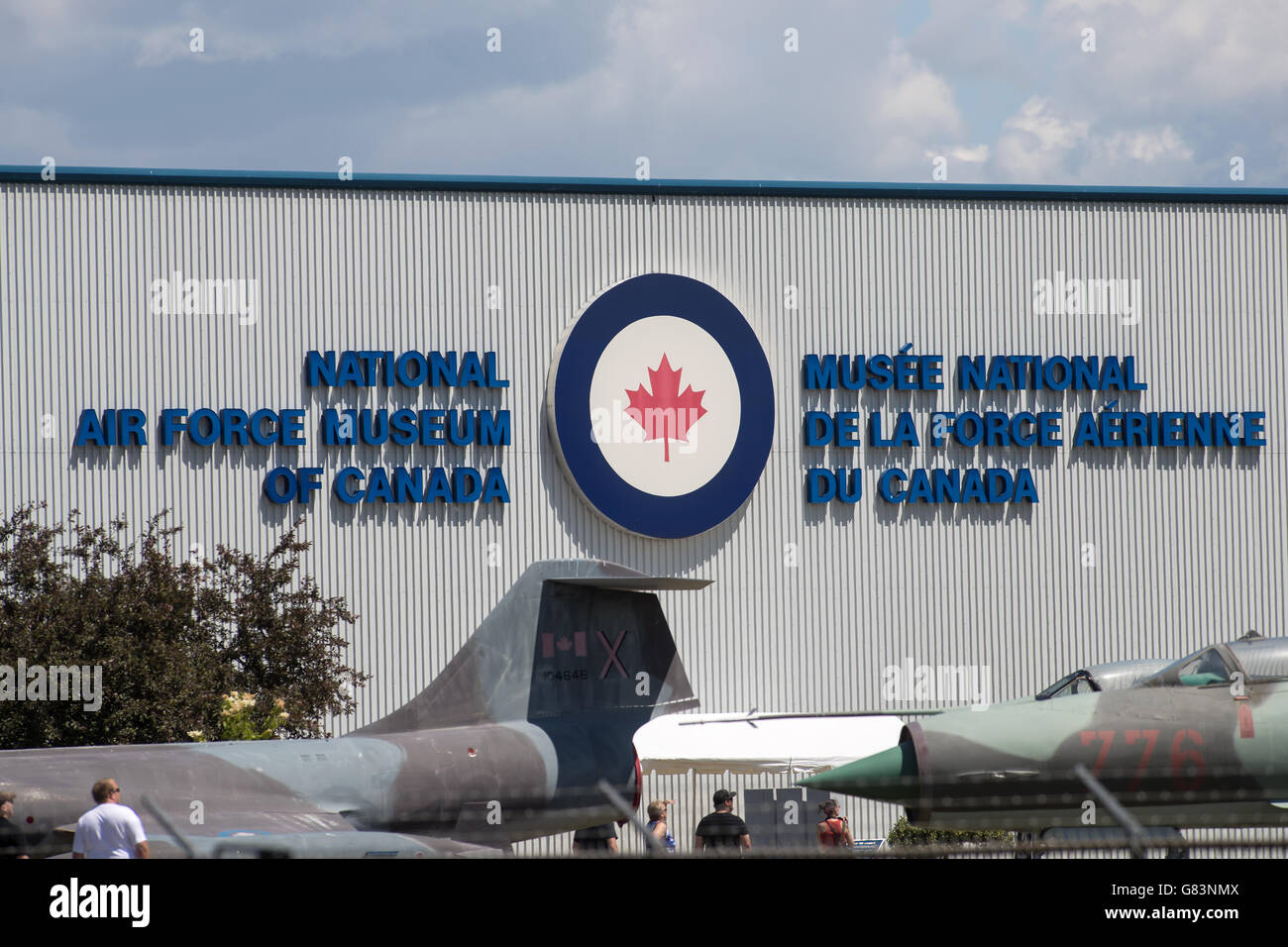 Il National Air Force Museum of Canada in alla CFB Trenton a Trenton, Ont., il 24 giugno 2016. Foto Stock