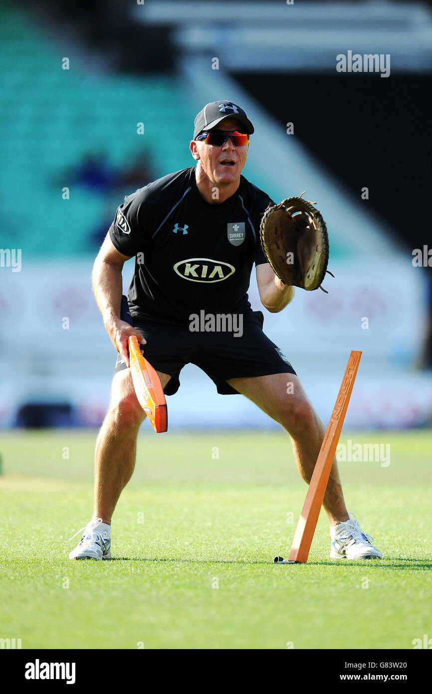 Cricket - NatWest t20 Blast - Southern Division - Surrey / Gloucestershire - Kia Oval. Surrey Direttore di Cricket Alec Stewart Foto Stock
