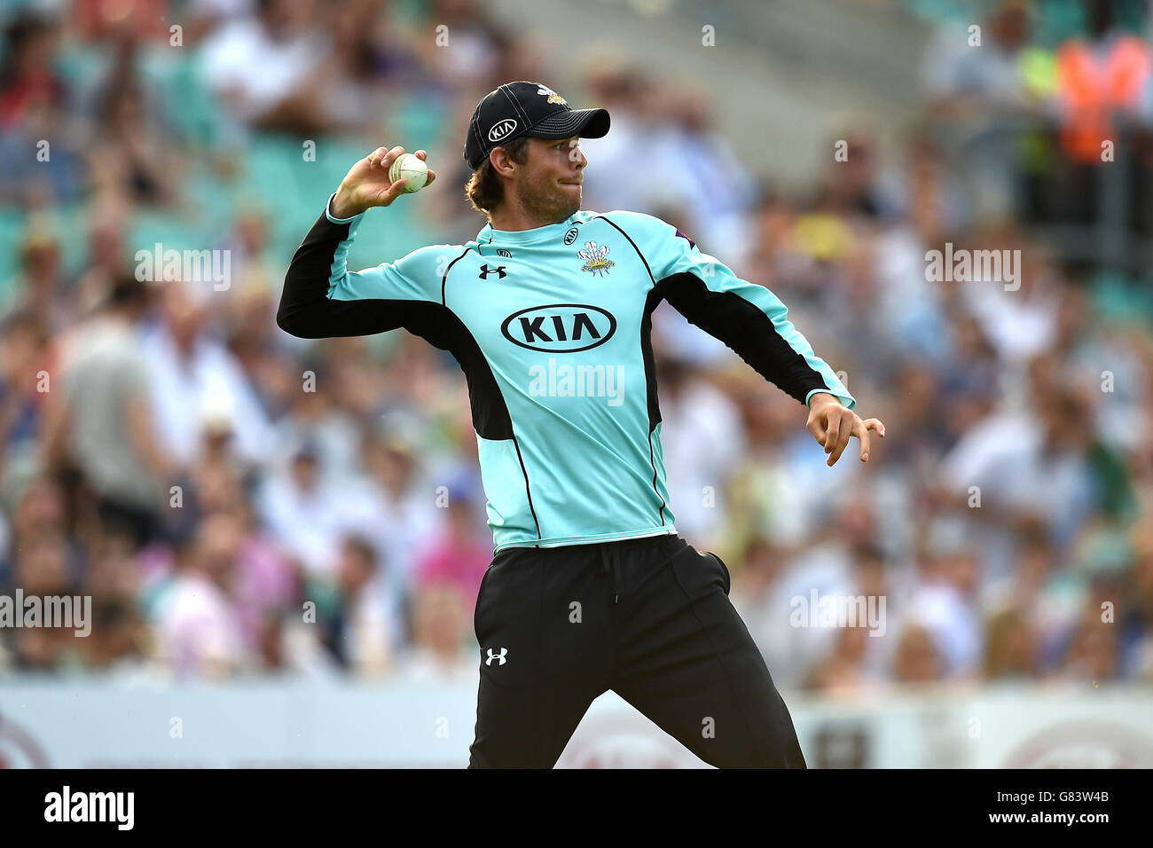 Cricket - NatWest t20 Blast - Southern Division - Surrey v Gloucestershire - Kia Oval. Surrey's ben Foakes Foto Stock