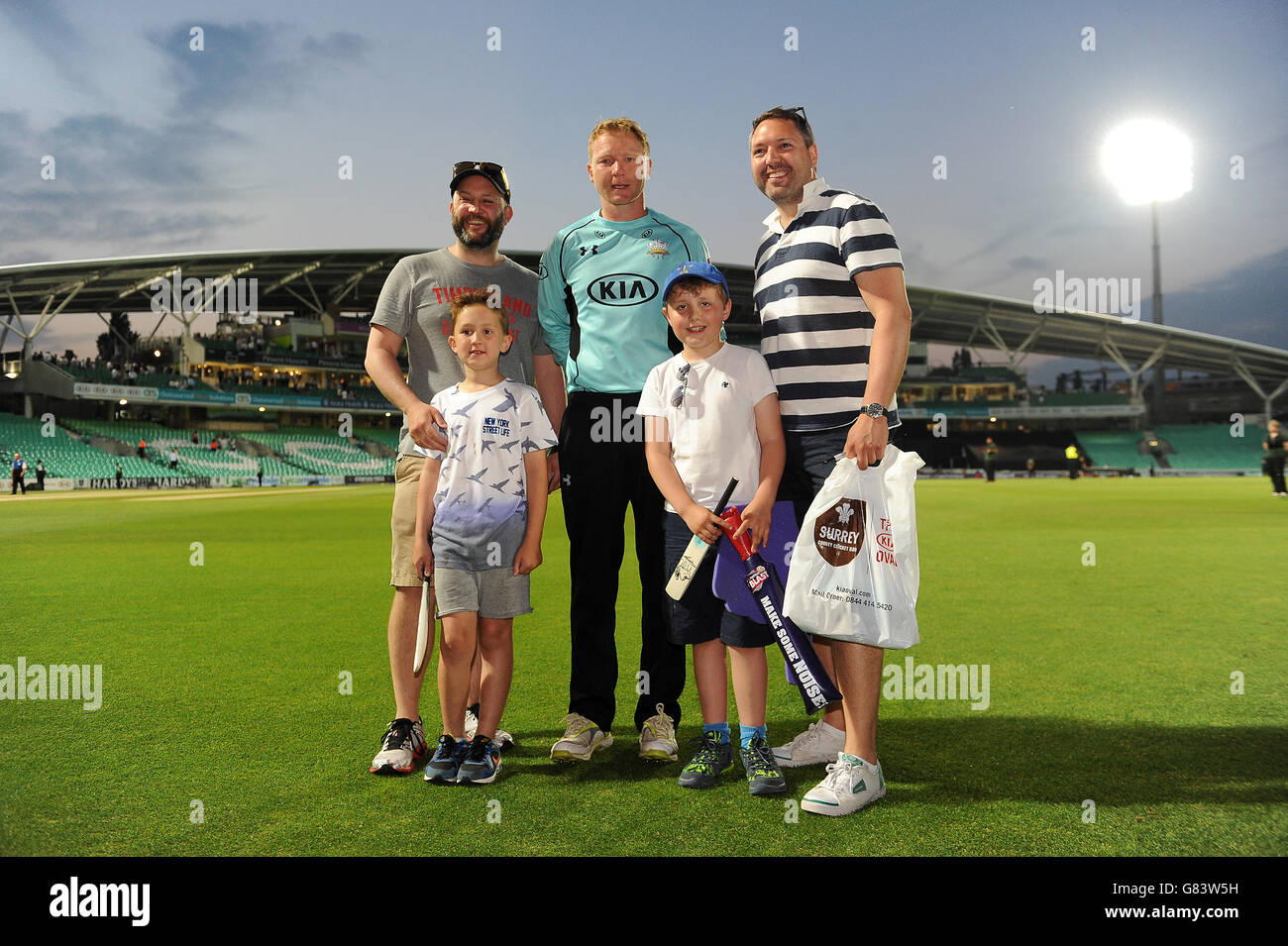 Cricket - NatWest t20 Blast - Southern Division - Surrey v Gloucestershire - Kia Oval. Capitano del Surrey Gareth Batty Foto Stock