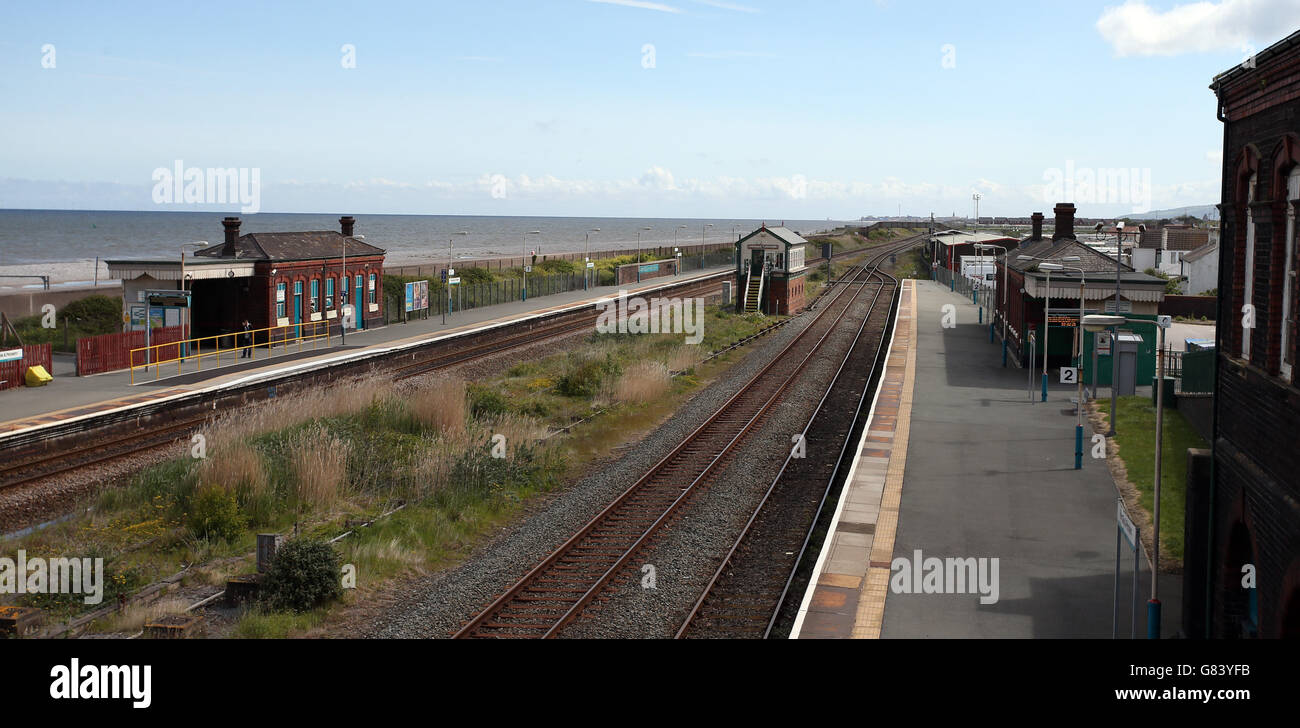 Stazione di Abergele e Pensarn nel Galles del nord. Foto Stock