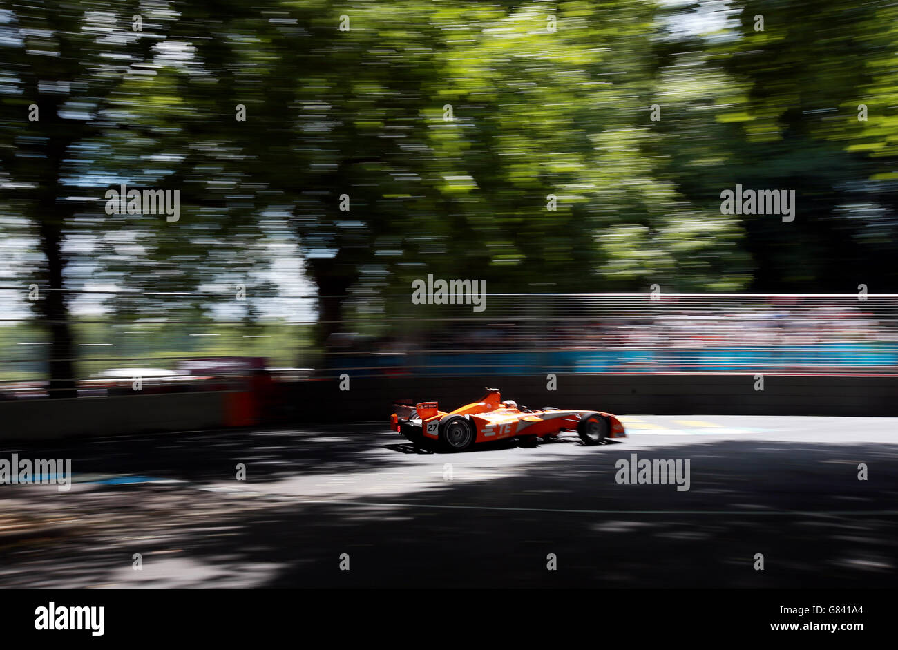 Formula e World Championship - Round 10 - Visa London ePrix - Battersea Park. Il driver Andretti Jean-Eric Vergne durante l'ePrix Visa London a Battersea Park, Londra. Foto Stock