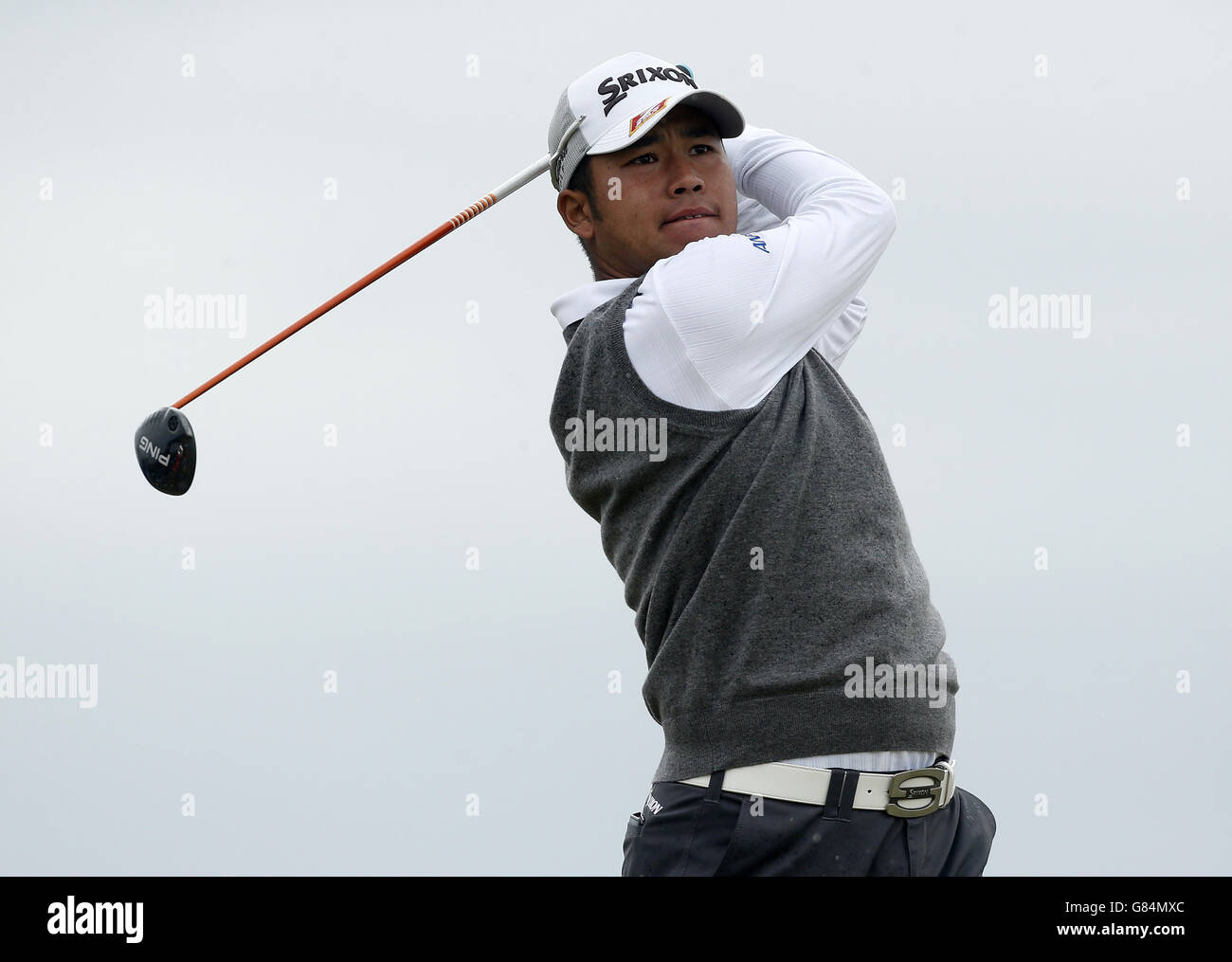 Giappone Hideki Matsuyama durante il quinto giorno dell'Open Championship 2015 a St Andrews, Fife. Foto Stock