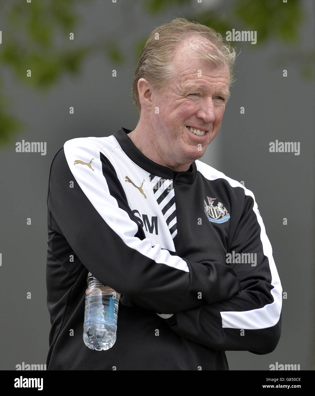 Calcio - Newcastle United Open Training Session - Darsley Park Training Center. Steve McClaren, direttore del New Newcastle United, durante una sessione di formazione aperta al Darsley Park Training Center di Little Benton, Newcastle. Foto Stock