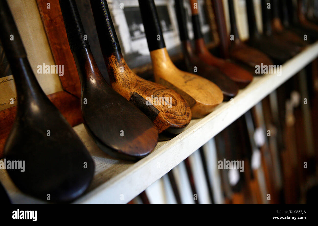 Golf - il Campionato Open 2015 - terzo giorno - St Andrews. Auchterlonies golf cimeli e antiquariato a St Andrews, Fife Scozia. Foto Stock