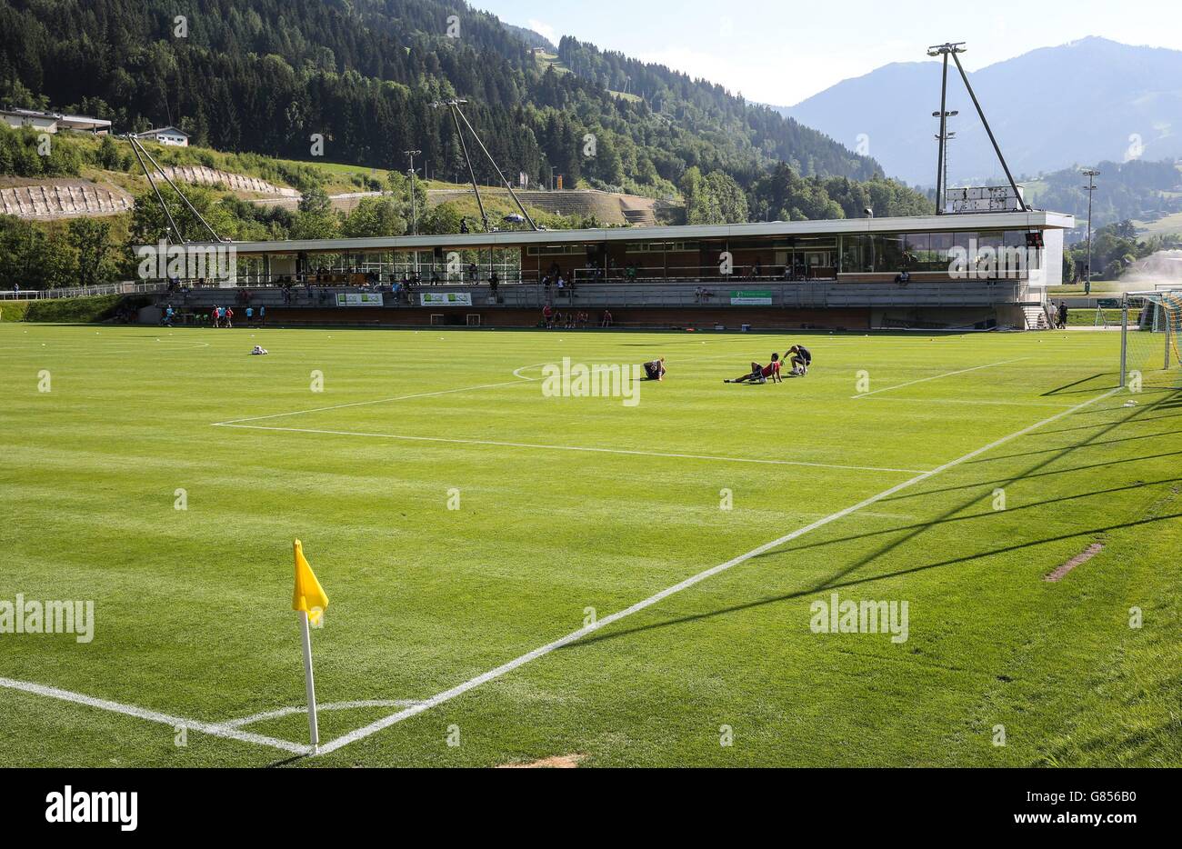 Calcio - Pre Season friendly - Hertha BSC v Fulham - Athletic Arena Schladming. Una veduta generale dell'Arena Athletic Schladming Foto Stock