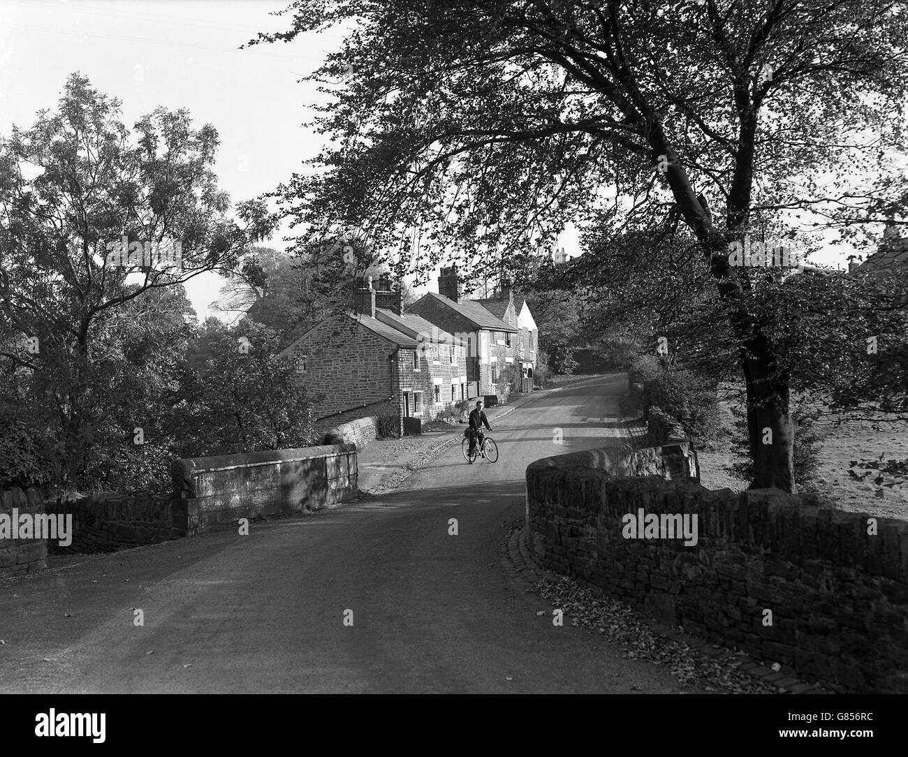 La tranquilla frazione di Limbrick, che ospita un piccolo pub e alcuni cottage. Ad un miglio da Chorley, si trova al limitare delle brughiere di Anglezarke e Rivington. Foto Stock