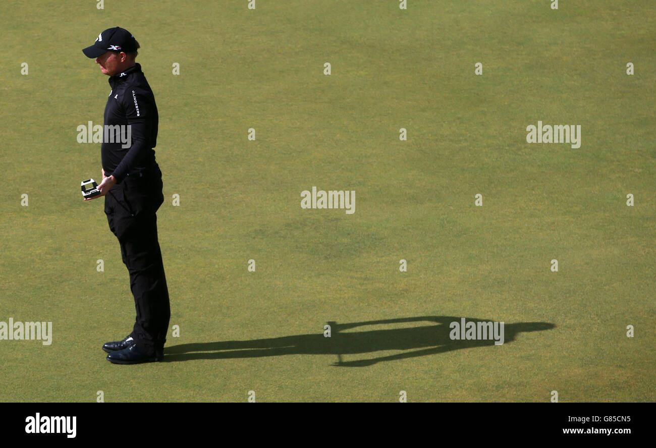 James Morrison in Inghilterra durante il secondo giorno dell'Open Championship 2015 a St Andrews, Fife. Foto Stock