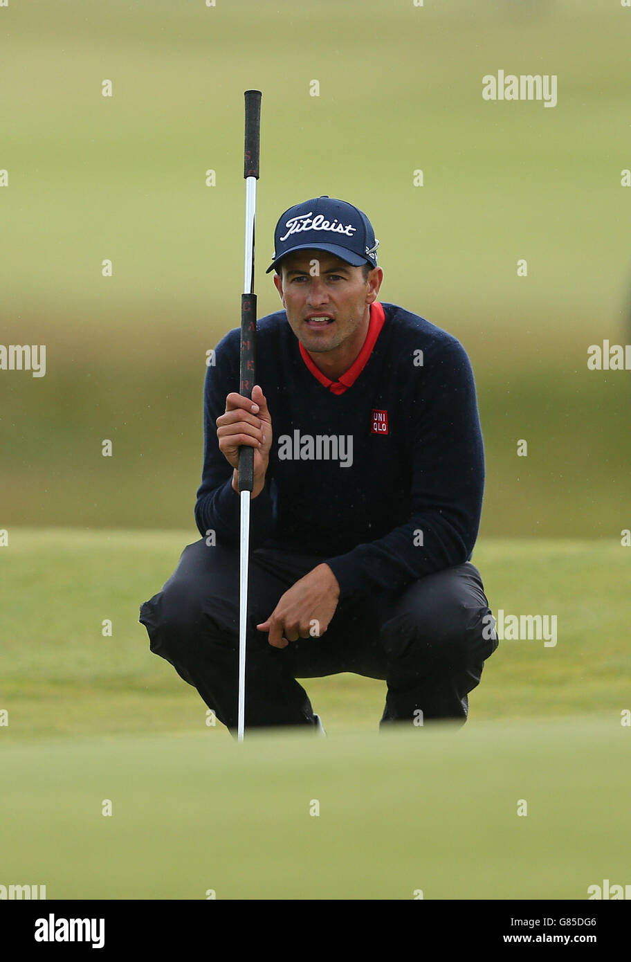 Golf - il Campionato Open 2015 - giorno cinque - St Andrews. Adam Scott australiano durante il quinto giorno del Campionato Open 2015 a St Andrews, Fife. Foto Stock