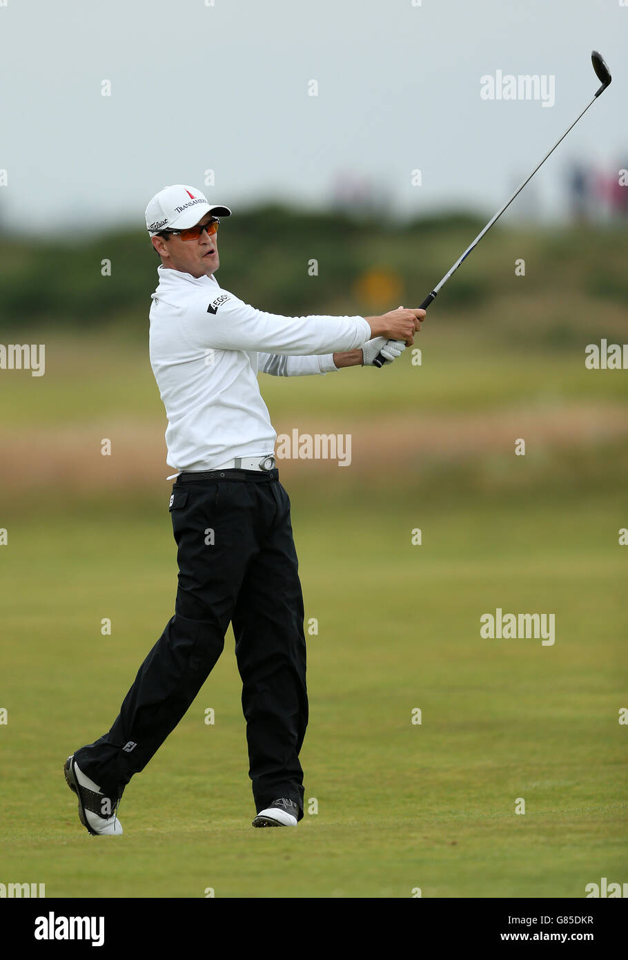 USA's Zach Johnson durante il quinto giorno dell'Open Championship 2015 a St Andrews, Fife. Foto Stock
