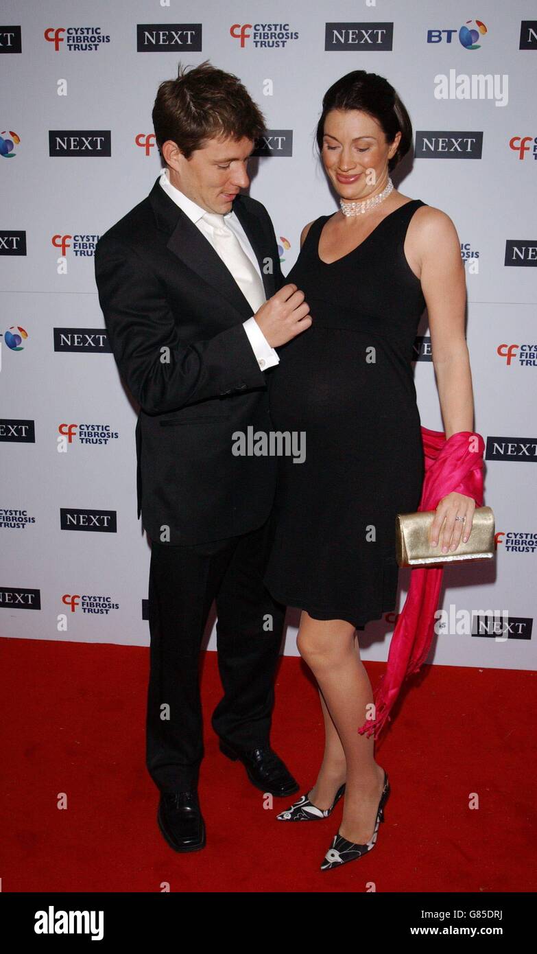 Breathing Life Awards 2005 - Royal Lancaster Hotel. Ben Shephard con sua moglie arriva. Foto Stock