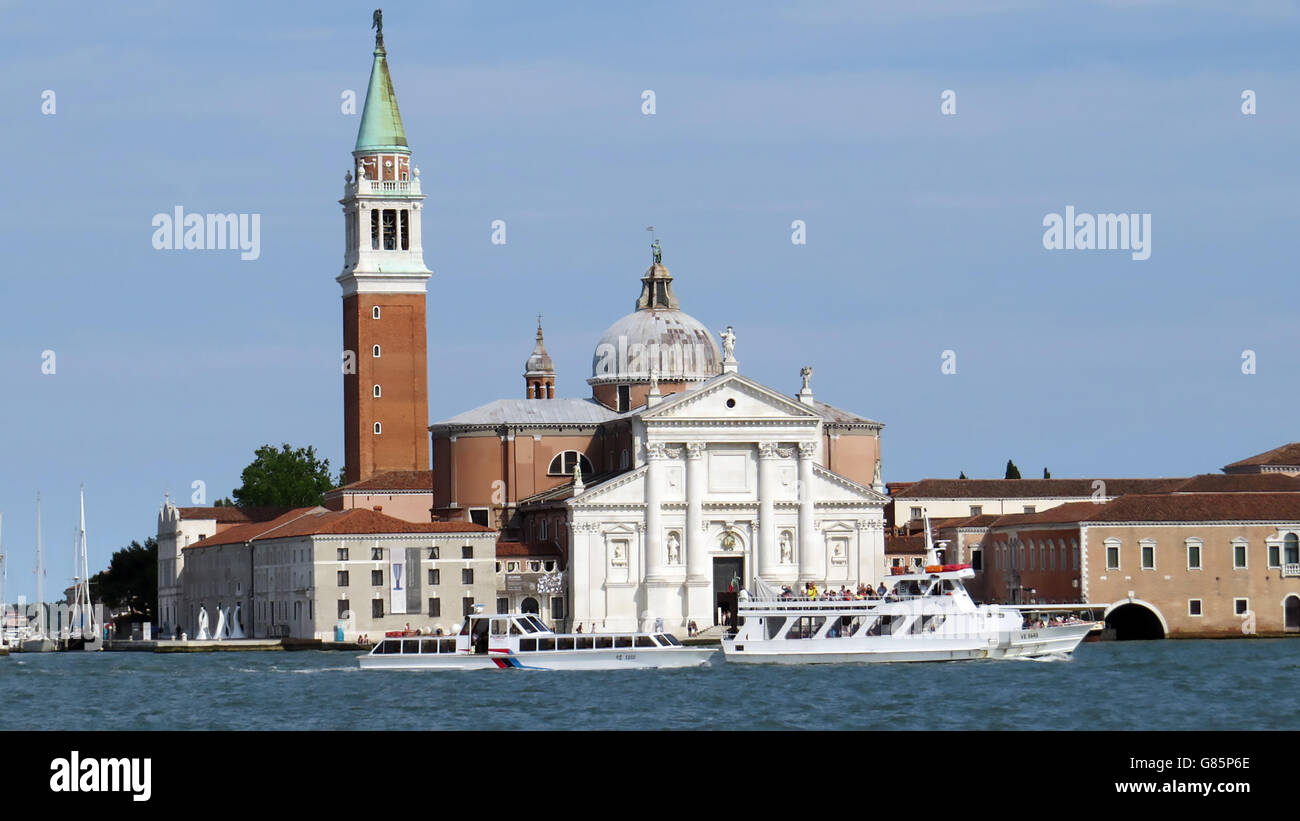 Venezia, Italia. Isola di San Giorgio Maggiore. Foto Tony Gale Foto Stock
