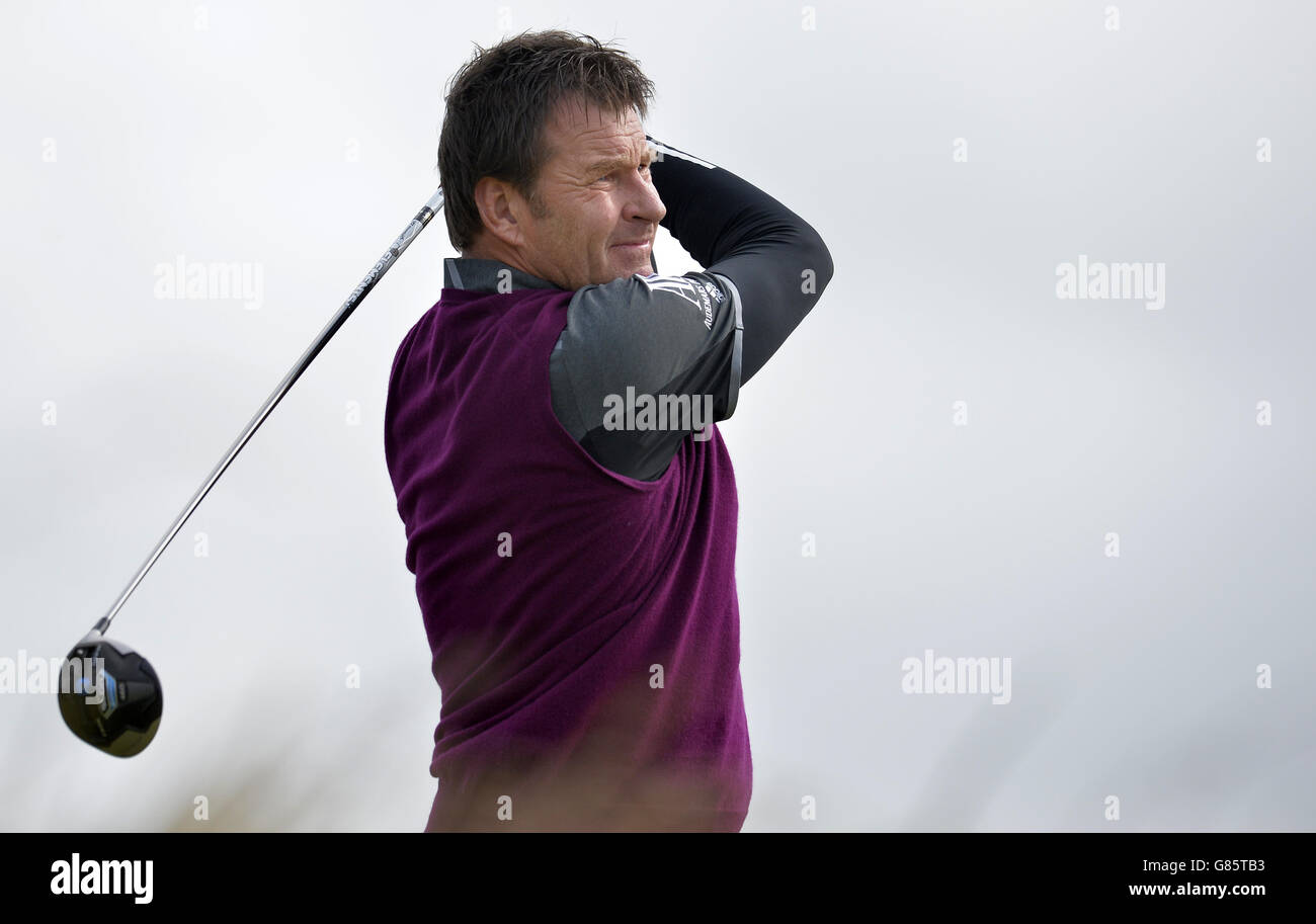 Golf - il Campionato Open 2015 - giorno uno - St Andrews. Sir Nick Faldo, Inghilterra Foto Stock