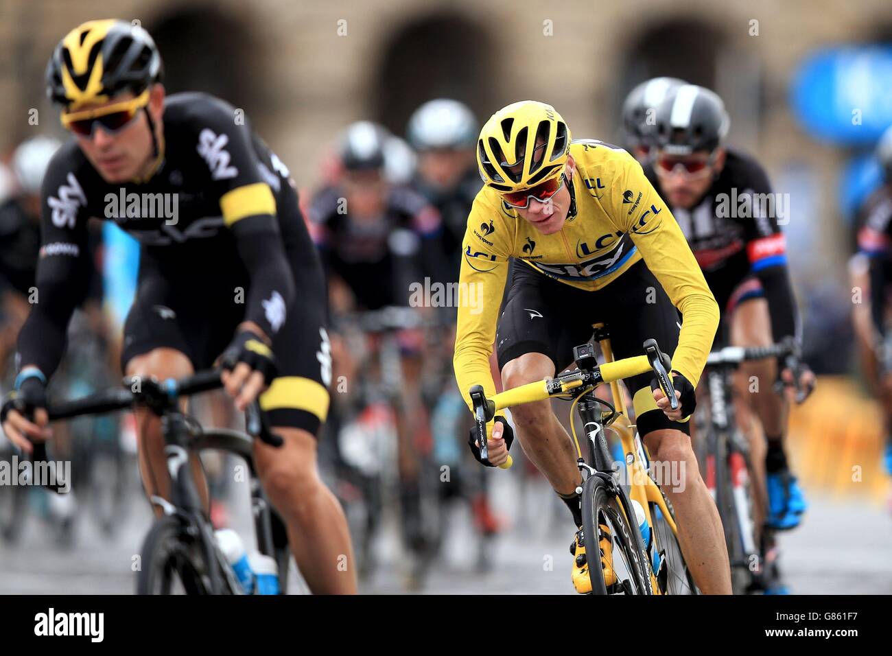 Escursioni in bicicletta - 2015 Tour de France - Tappa Twenty One - Sevres a Parigi Campi Elisi Foto Stock