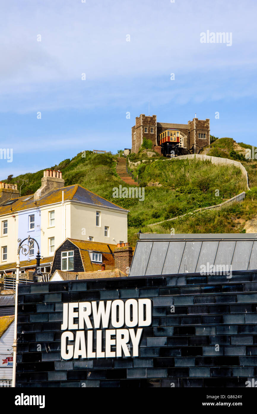 Il Jerwood Galleria d'arte Hastings Stade East Sussex England Regno Unito Foto Stock