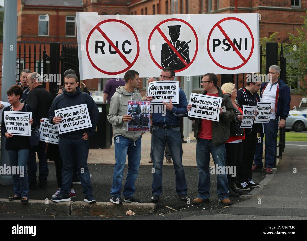 Parte occidentale di Belfast Festival discussione Foto Stock